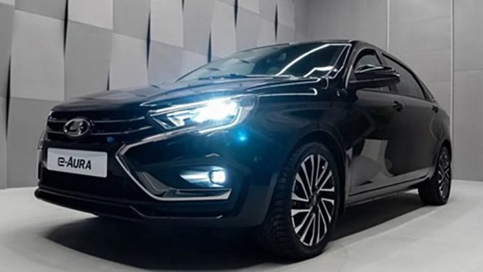 350 км на одной зарядке: «АвтоВАЗ» показал концепт электрической Lada Aura